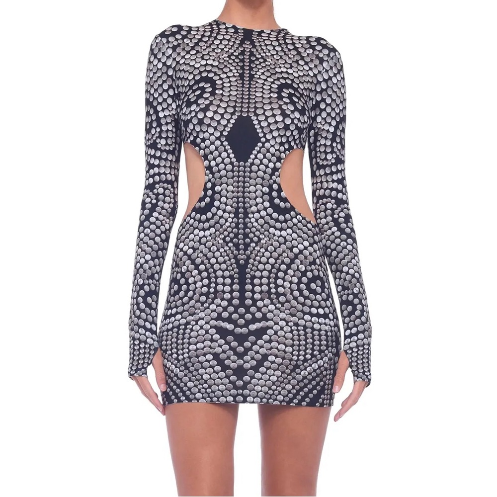 NORMAKAMALI cut out cute mini dress worn once sz M